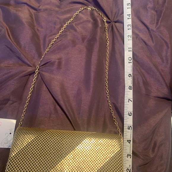 Brand New Gold Colored Clutch with Chain - Picture 5 of 7
